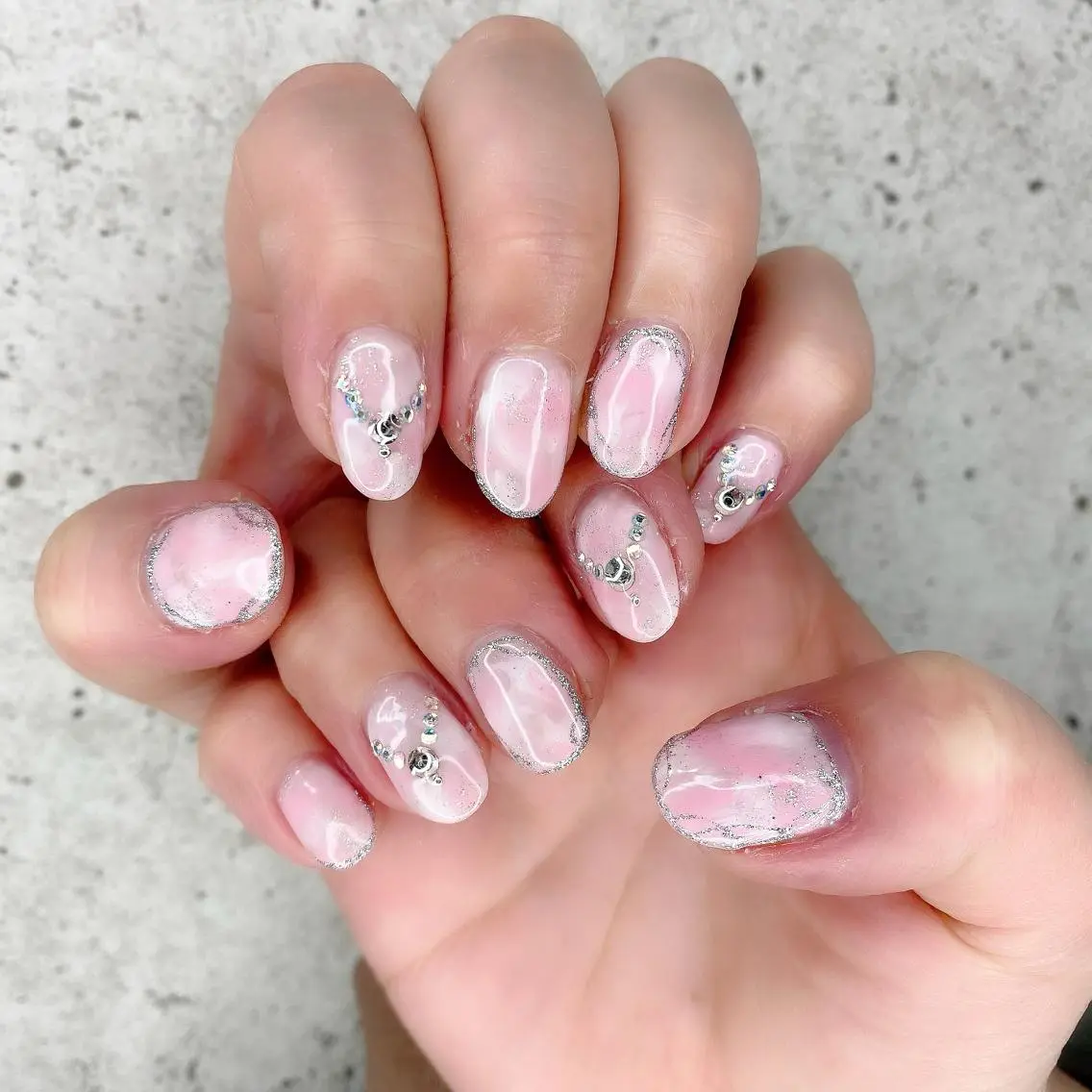 ミディアム カラー パーマ ヘアアレンジ メンズ キッズ ネイル マツエク・マツパ ハンドネイル Salon Ｋのネイルデザイン