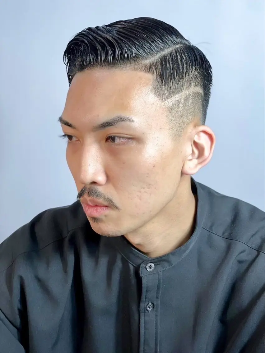ショート メンズ フェード×パーマ 🌟れな🌟のヘアスタイル