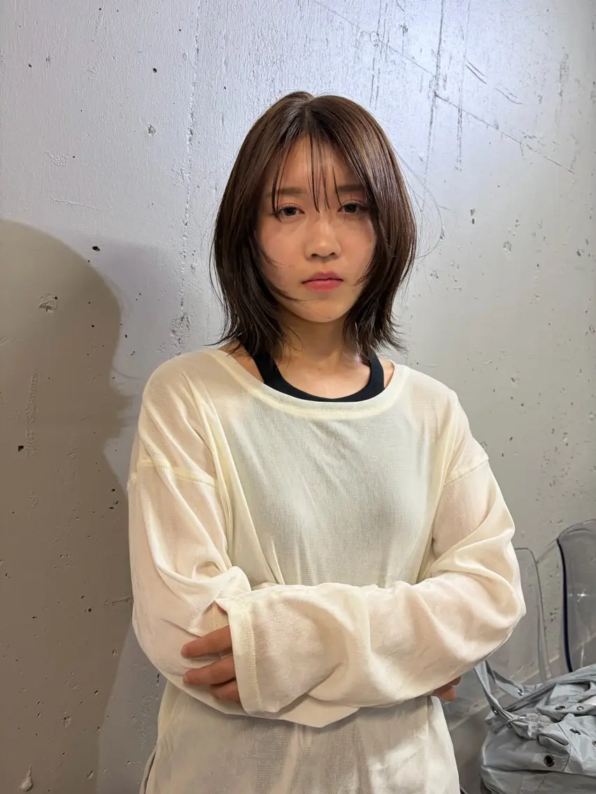 ミディアム カラー ヘアカラー talo_koji 透明感カラー🫧/のヘアスタイル