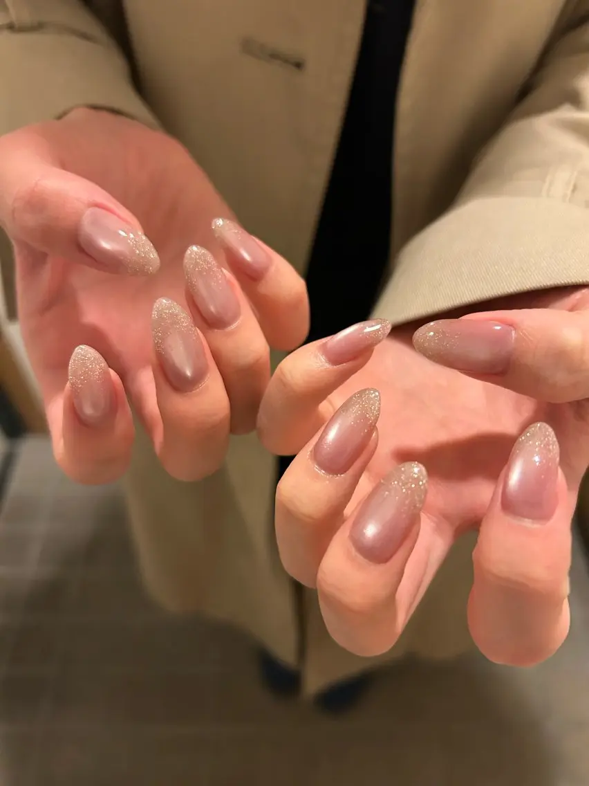 ネイル フラッシュネイル ラメ(グリッター) マグネットネイル ハンドネイル Aimer Ciel エメシエル大宮ネイルのネイルデザイン