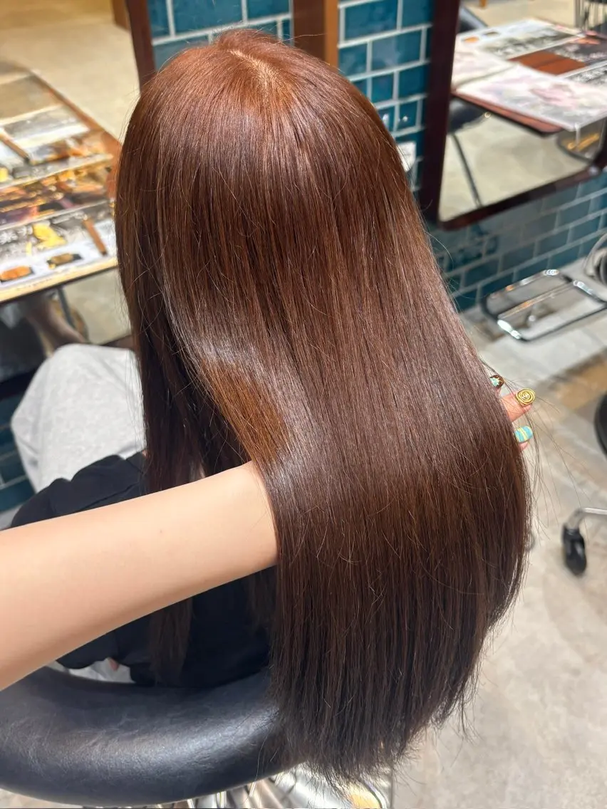 カラー ヘアカラー 縮毛矯正/透明感カラ ー🍒/Kannaのヘアスタイル