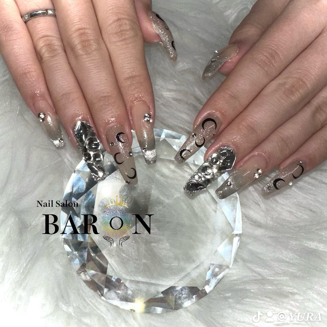 ネイル 持ち込み スカルプネイル ♛BARON♛ YURAのネイルデザイン