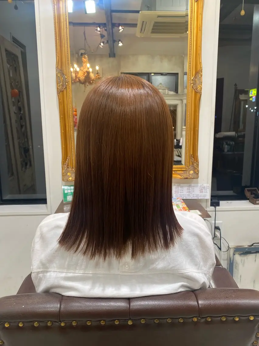 ミディアム 縮毛矯正 🍀 maaeのヘアスタイル