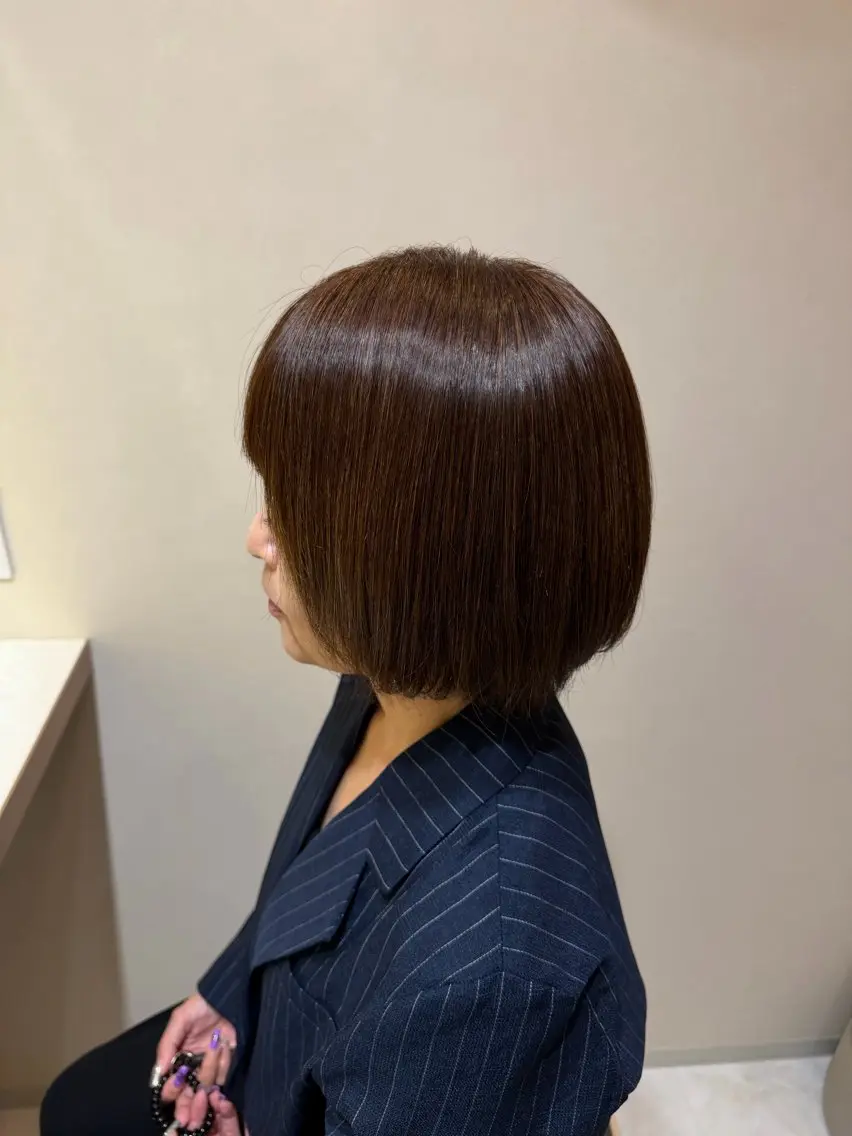 ショート カット 縮毛矯正 トリートメント 縮毛矯正特化❄️ Ibuki/東陽町のヘアスタイル
