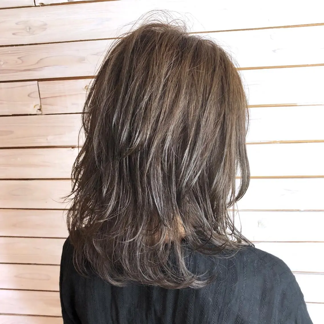 セミロング カラー カット ヘアカラー ✨大人美人ショート✨ 店長 藤井一輝のヘアスタイル