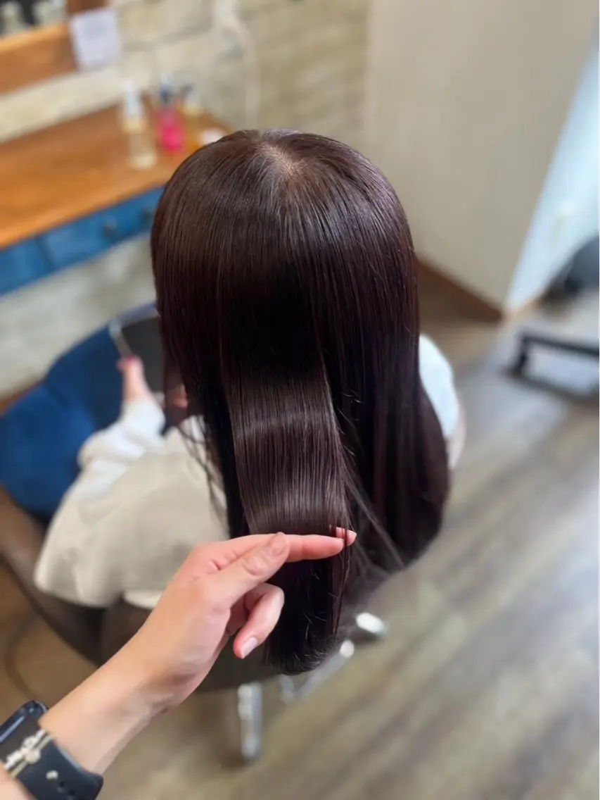 セミロング カラー ティセラ💖 カットモデル募集中のヘアスタイル