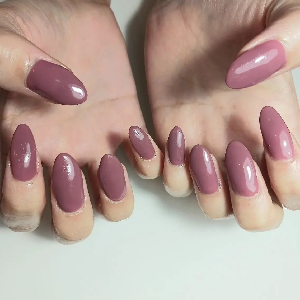 ネイル ジェルネイル 持ち込み ワンカラーネイル ピンク ハンドネイル owlnail /持込みデザイン専門のネイルデザイン