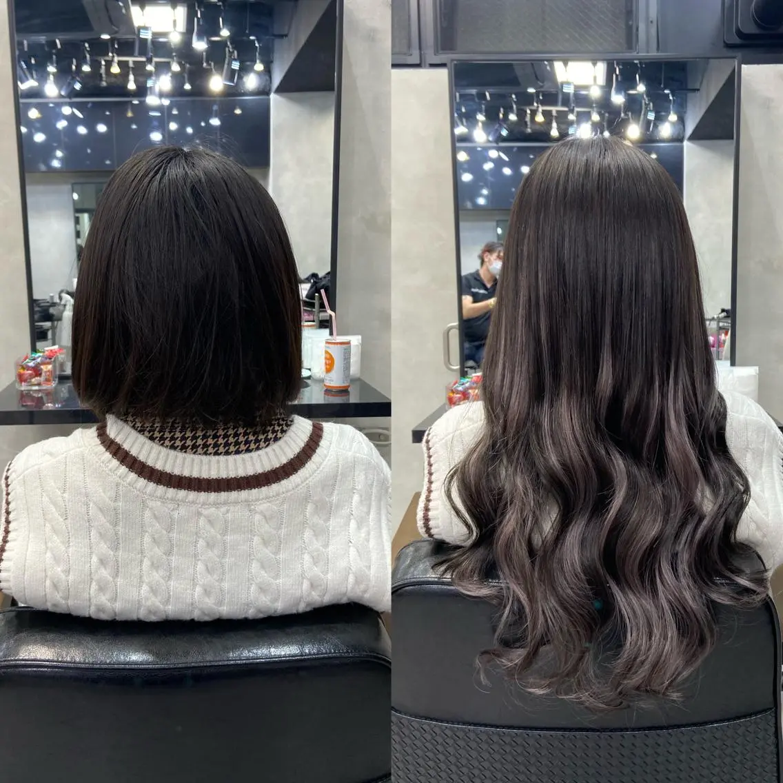 ロング カラー ヘアアレンジ シールエクステ ダブルカラー グラデーションカラー ハイライトカラー インナーカラー ar+ ❤︎ maiのヘアスタイル