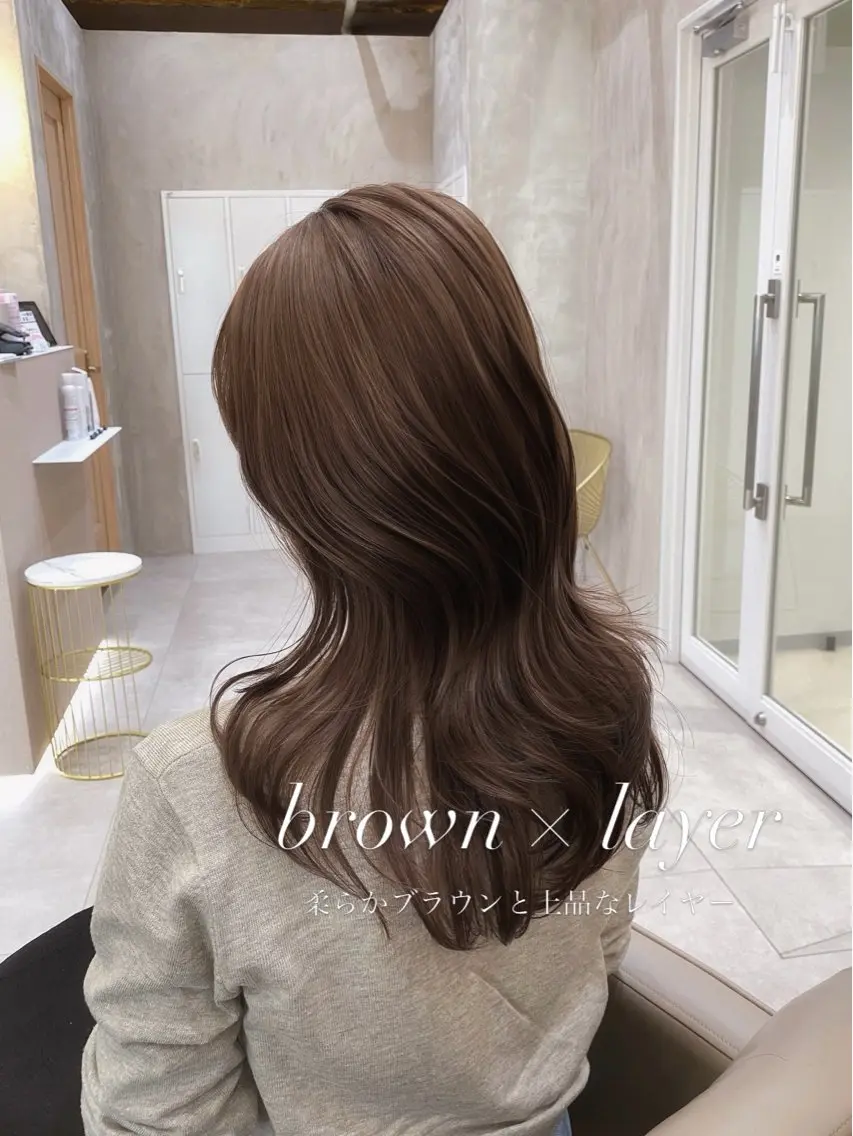 ミディアム カラー ヘアアレンジ ブリーチ ブラウンカラー 透明感カラー ブリーチなしカラー 韓国風ヘア カット ヘアカラー トリートメント ヘアセット 赤み消し🫧韓国ヘア 🫧藤岡誠也のヘアスタイル