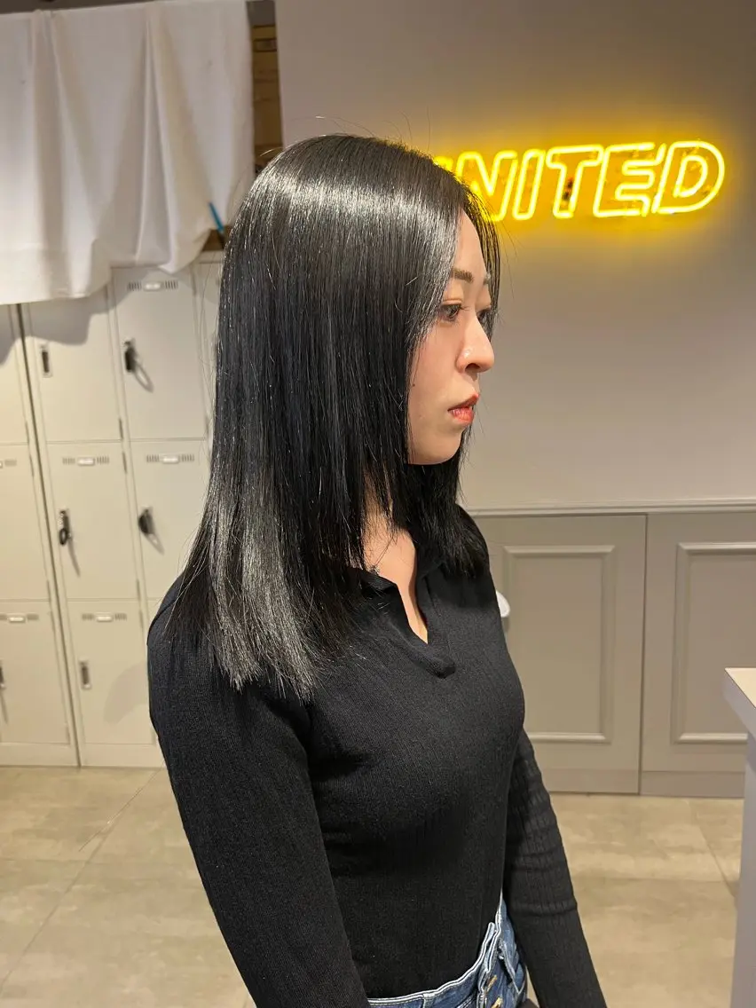 セミロング カラー パーマ ヘアアレンジ メンズ 上品＆韓国風 🥀海心🥀のヘアスタイル