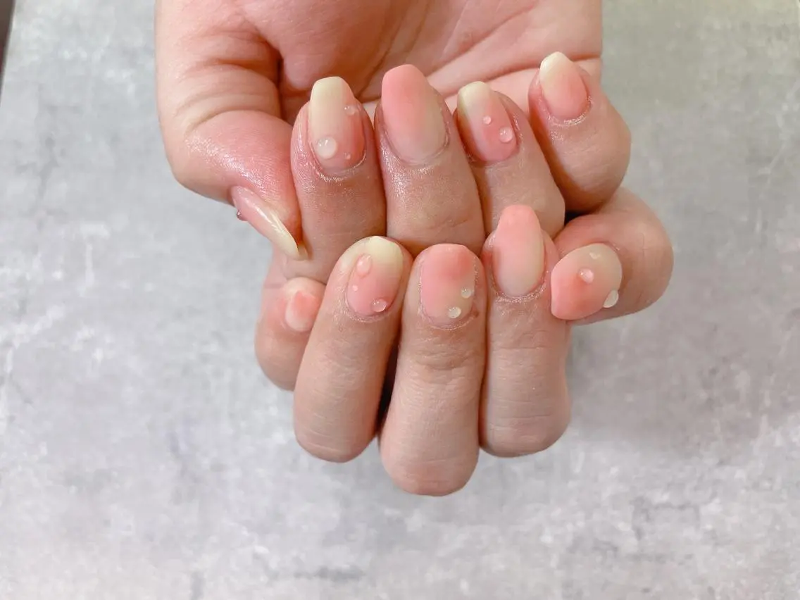 ネイル オフィスネイル ピンク foglia❁. ⌇imamuraのネイルデザイン