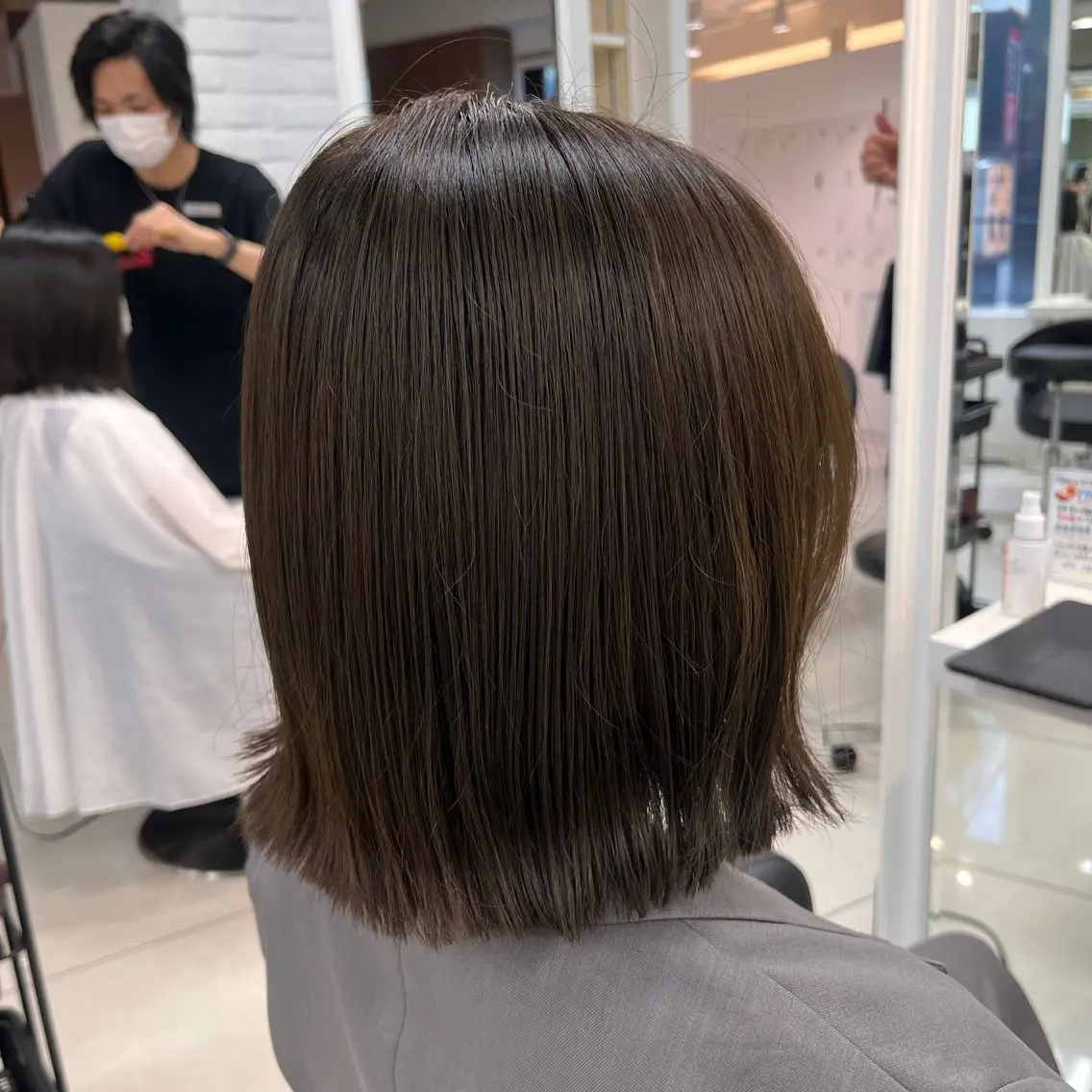 ショート カラー ベージュカラー ブリーチ ダブルカラー ブリーチなしカラー オリーブベージュ カット ヘアカラー トリートメント 【メンズ縮毛矯正/ Ryoka】のヘアスタイル
