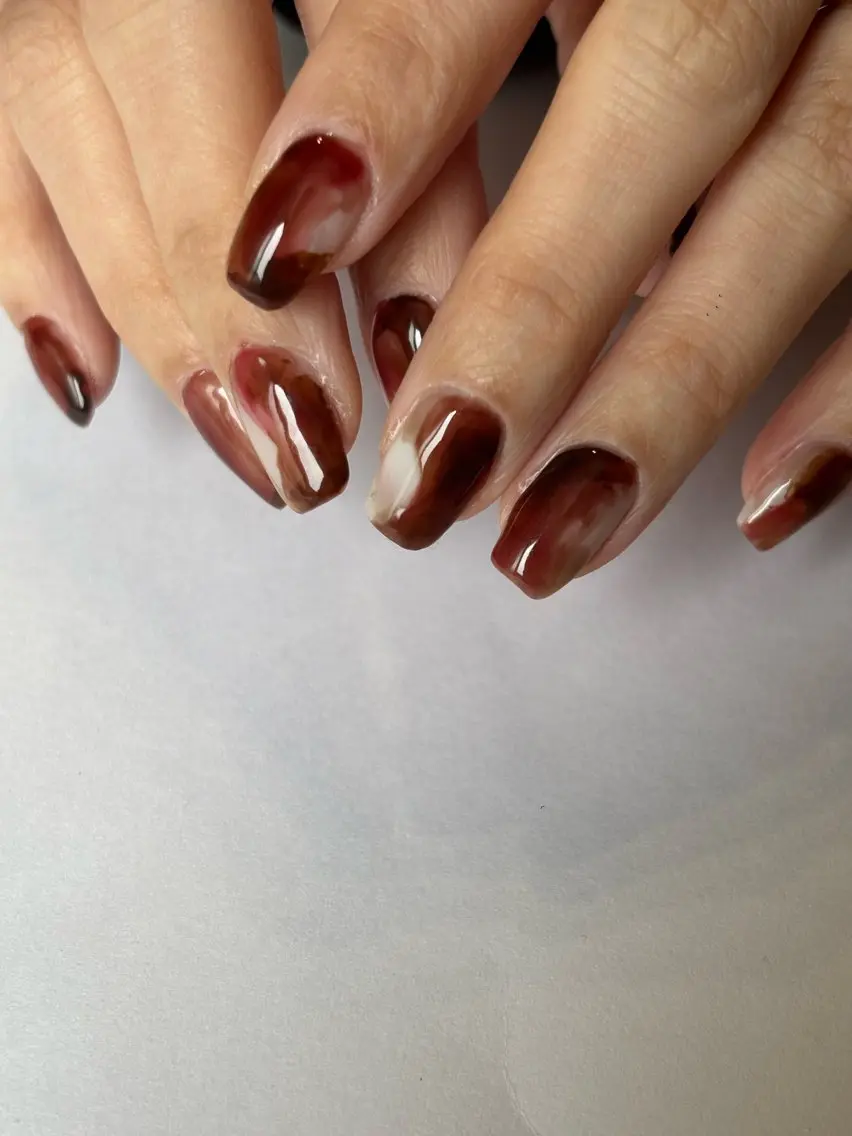 ネイル 手描き🌸ニュアンス monny nailのネイルデザイン