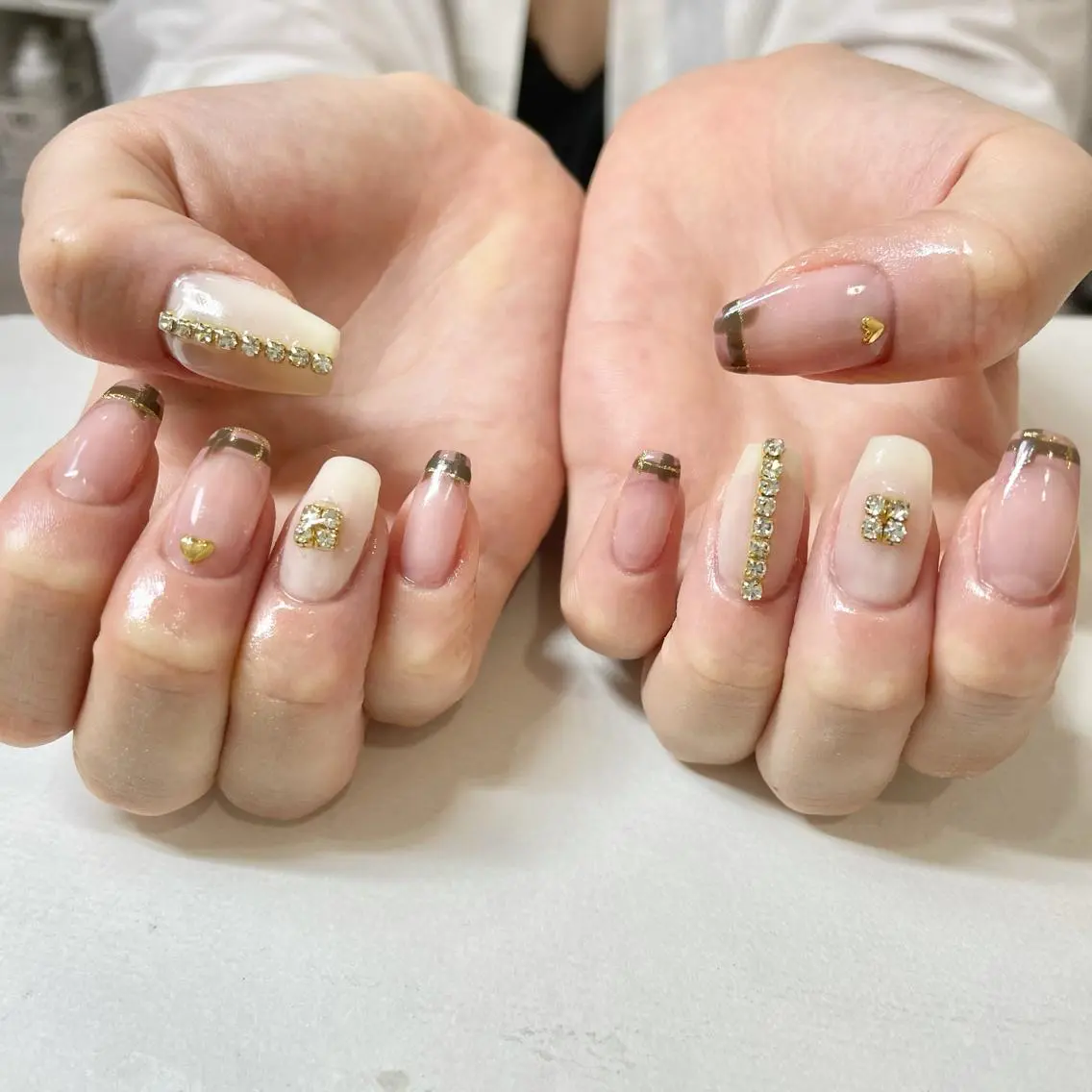 ネイル フレンチネイル 🎀AYAKO 🎀中韓ネイルのネイルデザイン