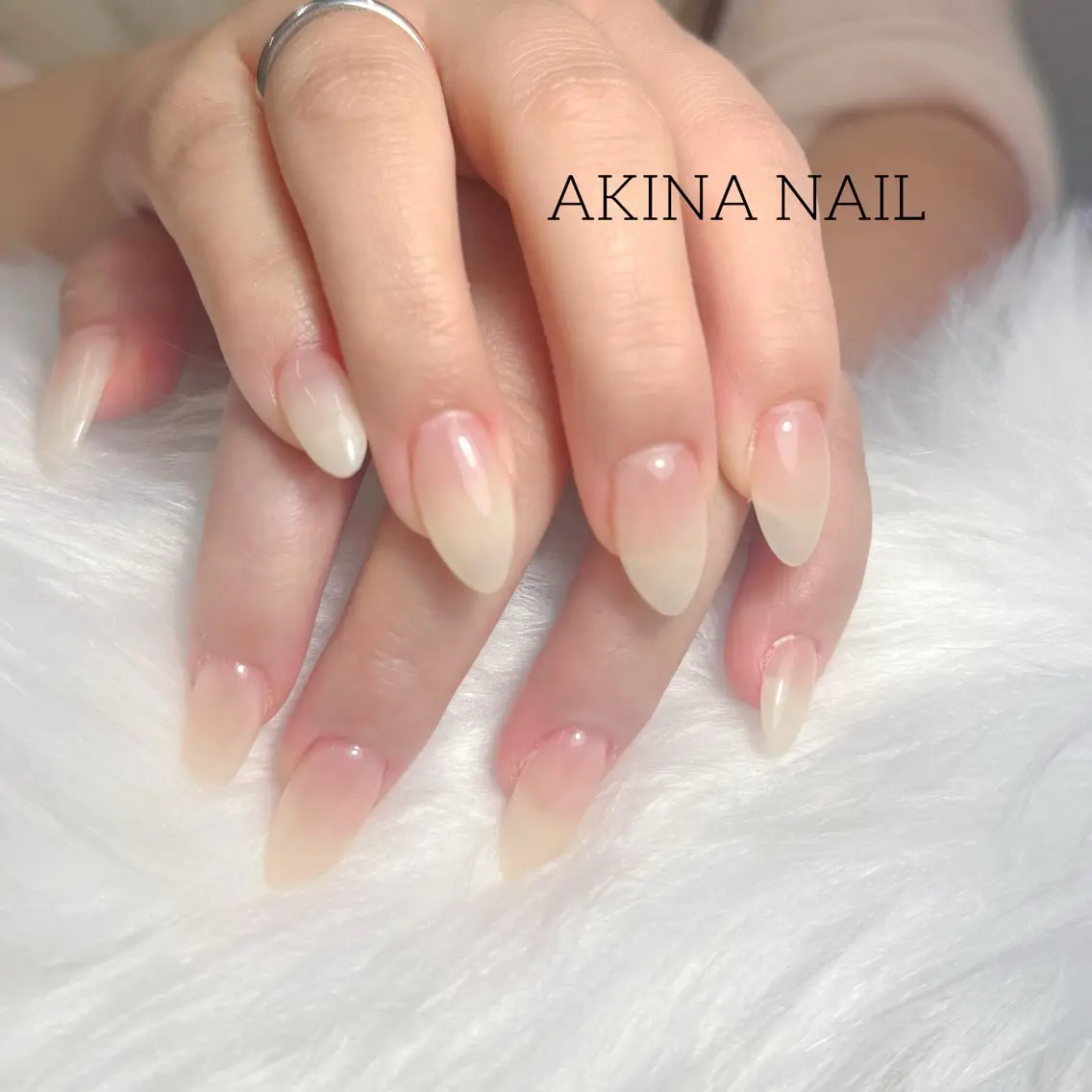 セミロング ハンドネイル Akina Nail 亀戸のネイルデザイン
