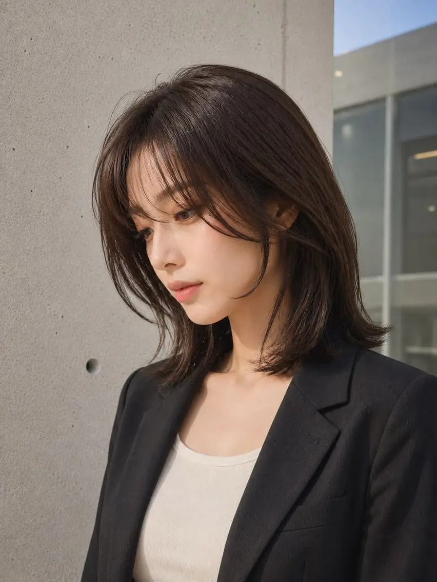 ミディアム ミディアム･ショート 特化 COA日向のヘアスタイル
