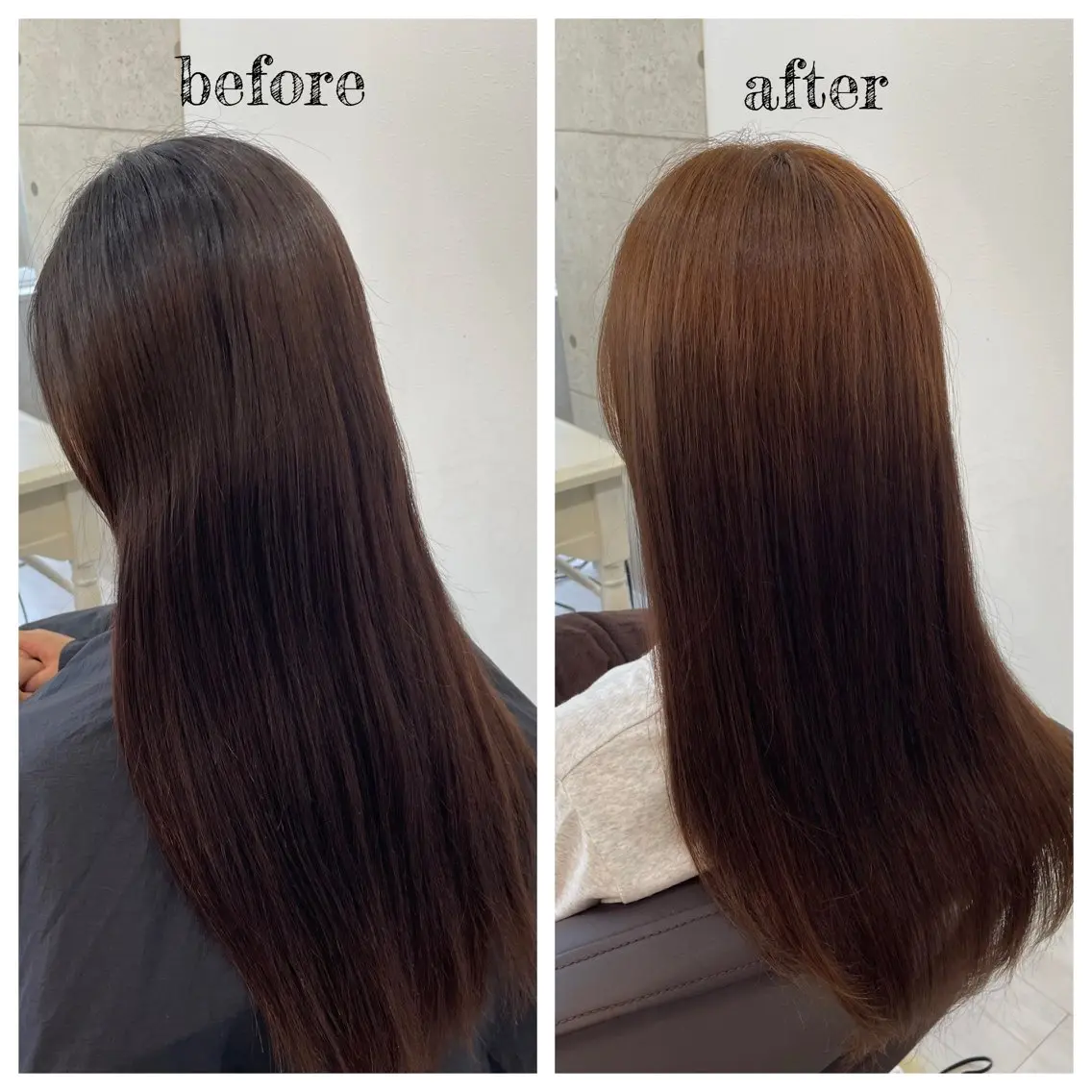 ロング カラー ブラウンカラー ナチュラルブラウン PutiLuca 浅川のヘアスタイル