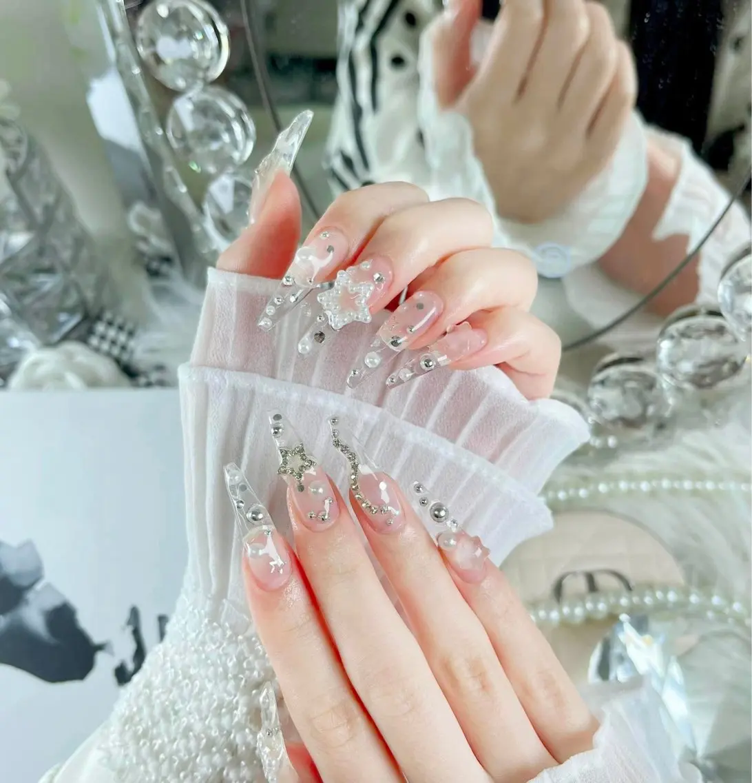 ネイル アートネイル 長さ出し 韓国ネイル マグネットネイル ワンホンネイル ハンドネイル Nova Nailのネイルデザイン
