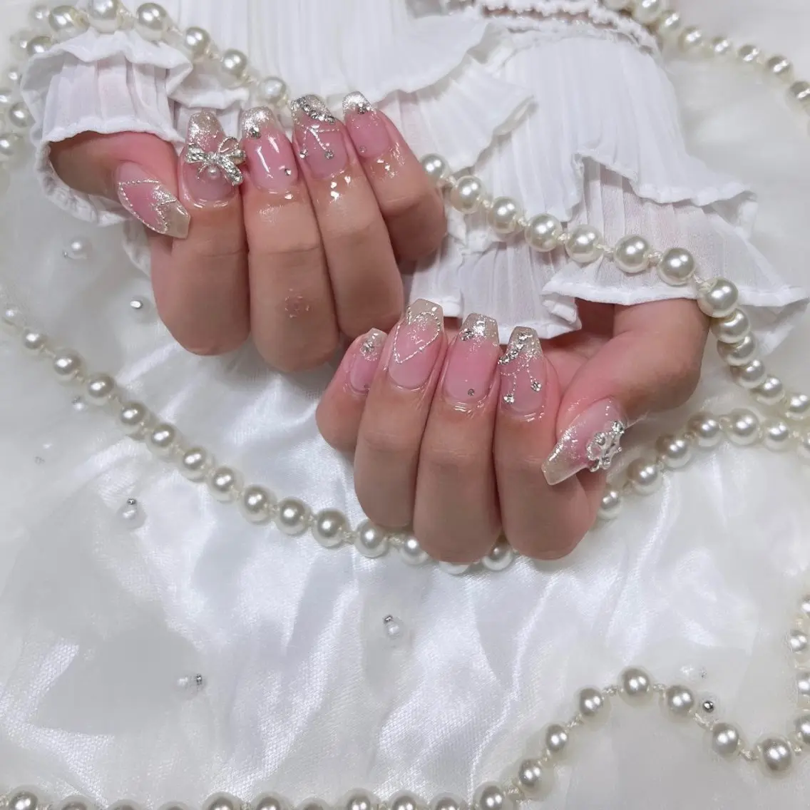 ネイル チークネイル ハンドネイル Ćuu Nail kahoのネイルデザイン