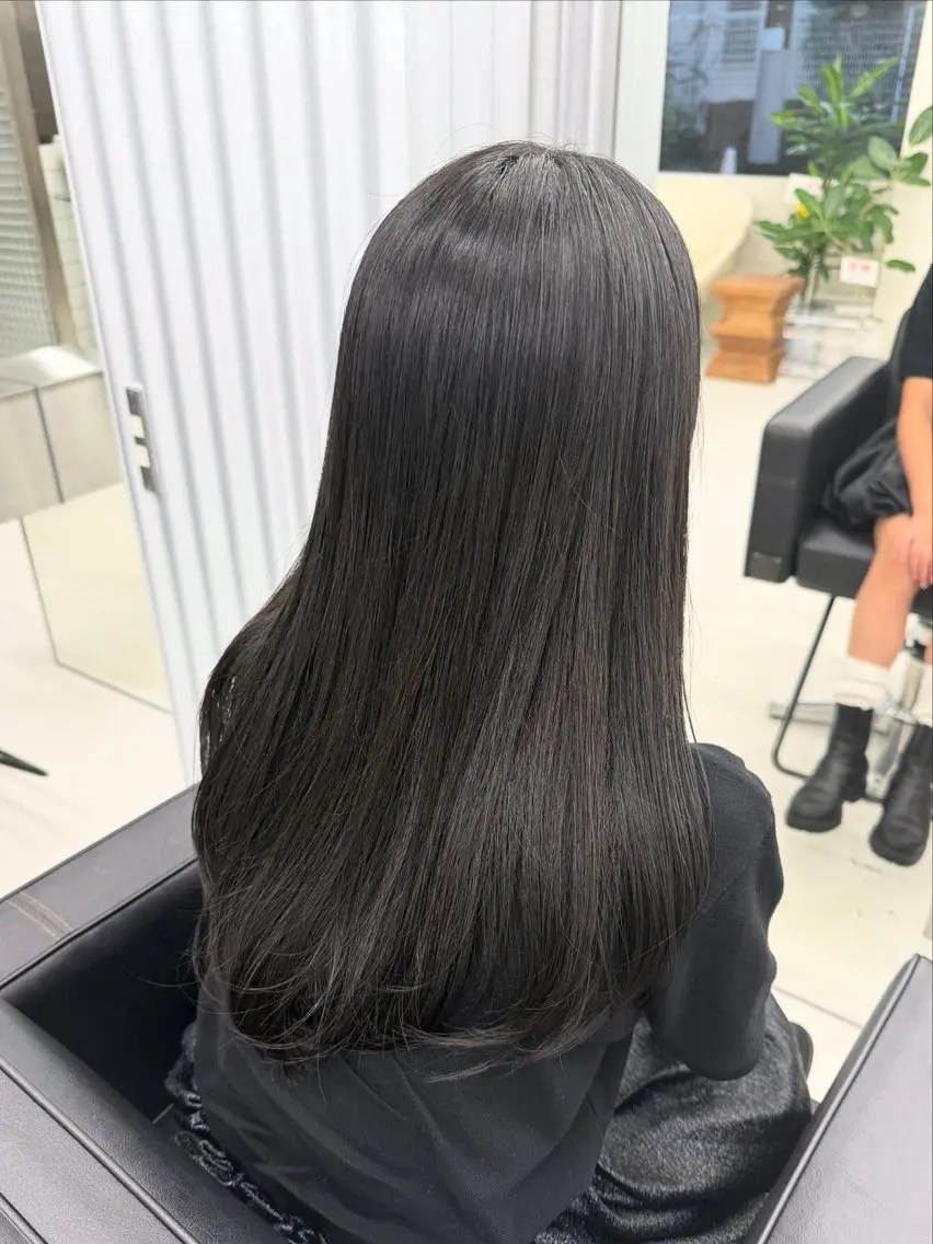 ロング カラー カット ヘアカラー トリートメント 表参道🌿赤み消し カラー/チナツのヘアスタイル