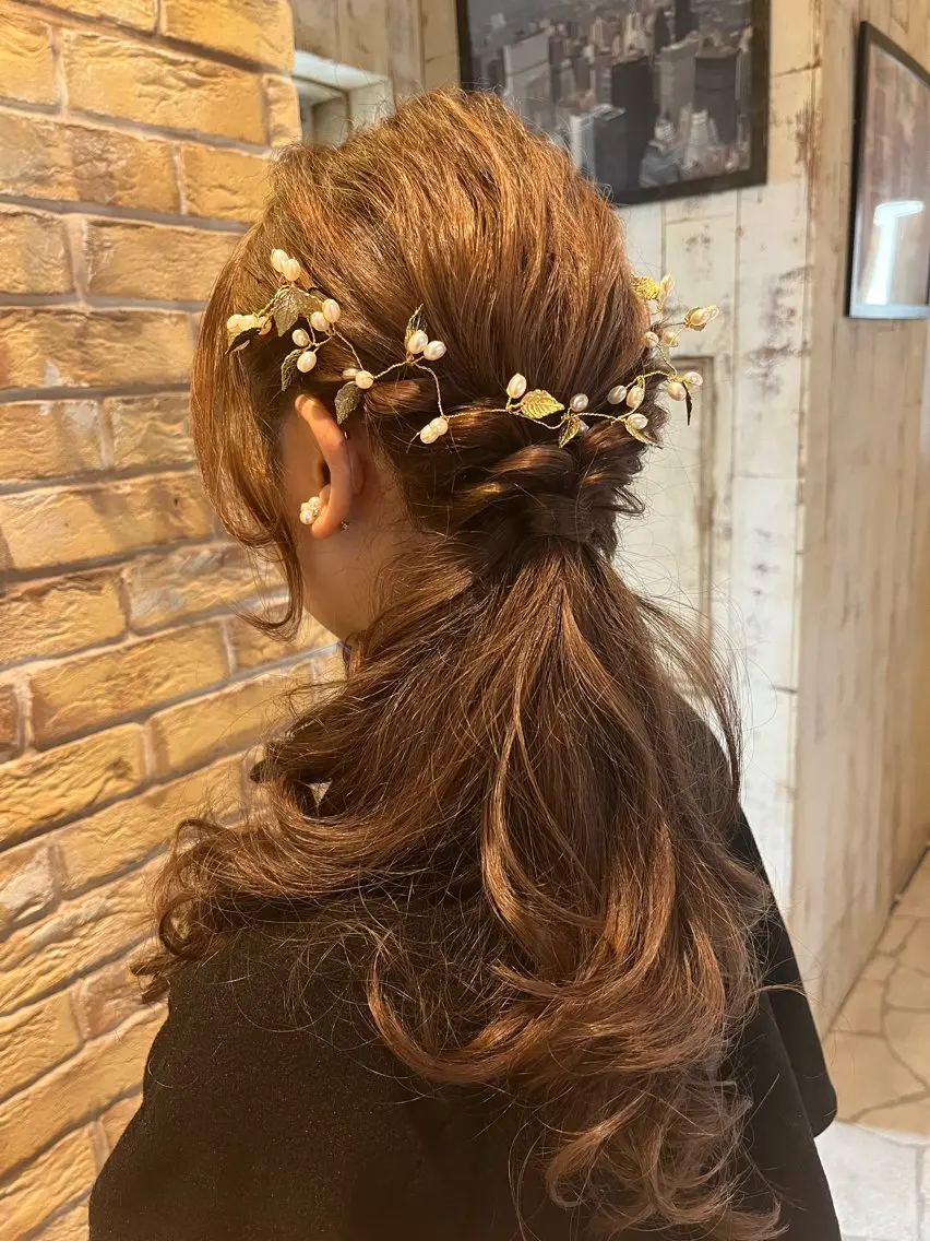 ロング ヘアアレンジ ヘアセット 似合わせスタイル 🌹mao🌹のヘアスタイル