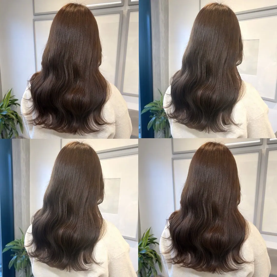 ロング カラー ベージュカラー ブラウンカラー 透明感カラー グレージュ ミルキーベージュ カット ヘアカラー トリートメント ヘッドスパ ヘアセット カジュアルを女っぽく 𝗮𝘆𝗮𝗰𝗼のヘアスタイル