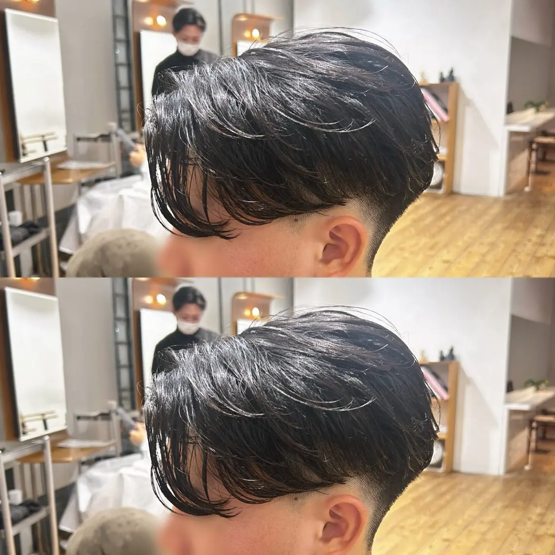 ショート メンズ センターパート フェードカット Koki/ メンズヘア特化のヘアスタイル