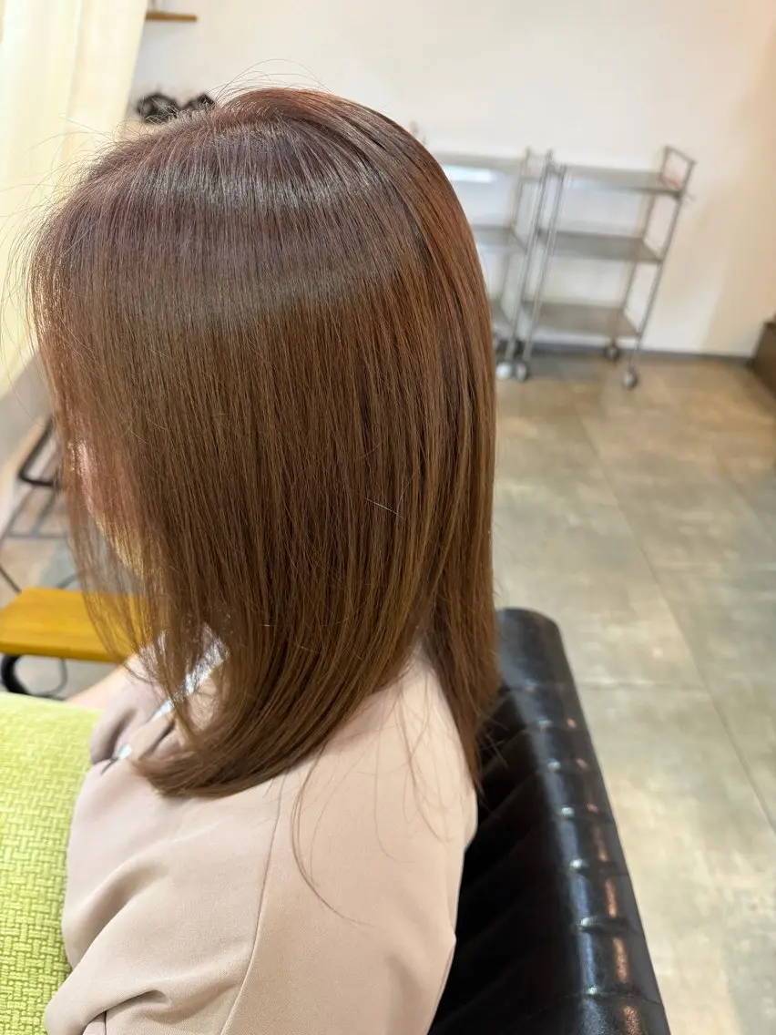 セミロング ヘアカラー maya マヤのヘアスタイル