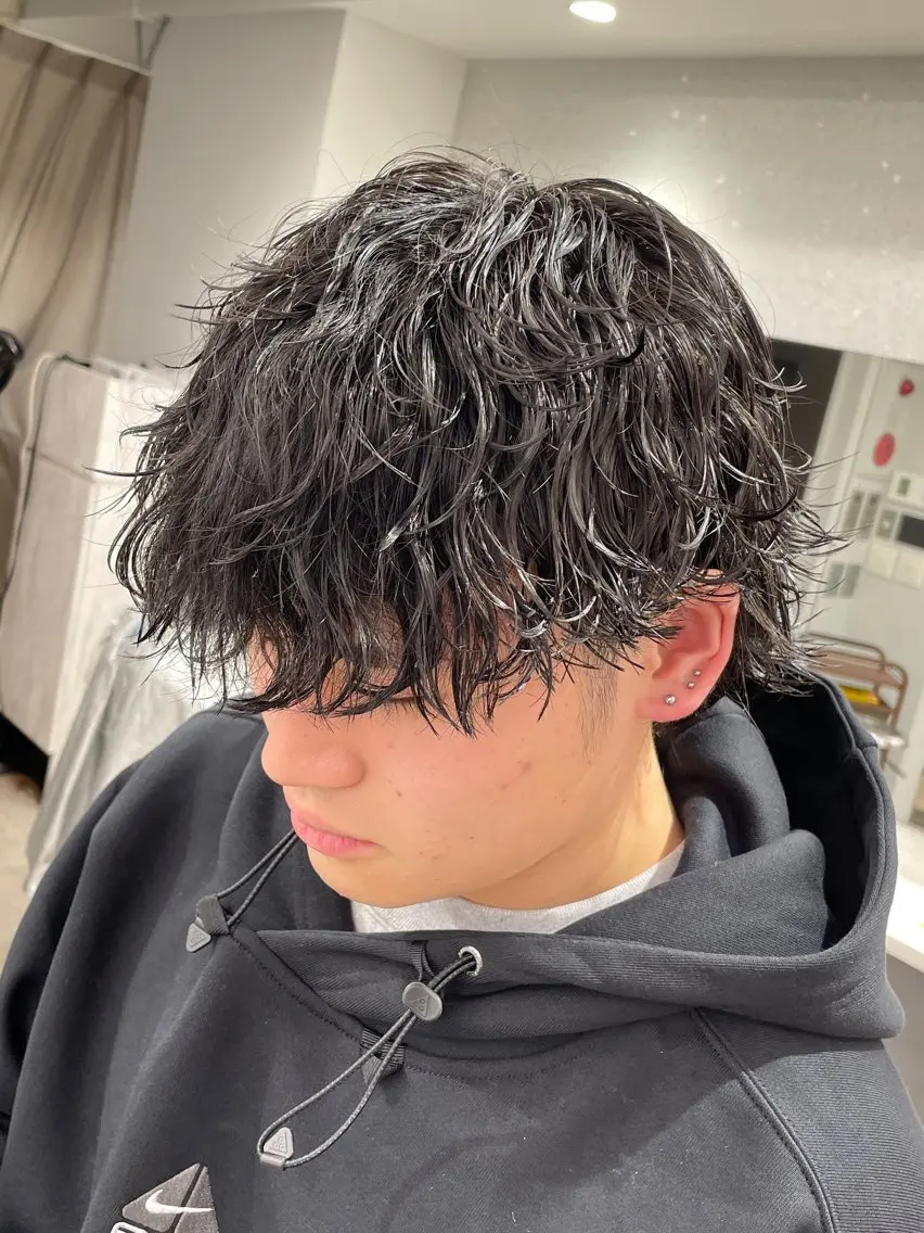 パーマ メンズ 京都河原町 メンズパーマ助川龍哉のヘアスタイル