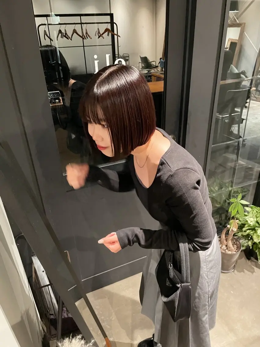 ミディアム カット fubuki🪷 似合わせカットカラーのヘアスタイル