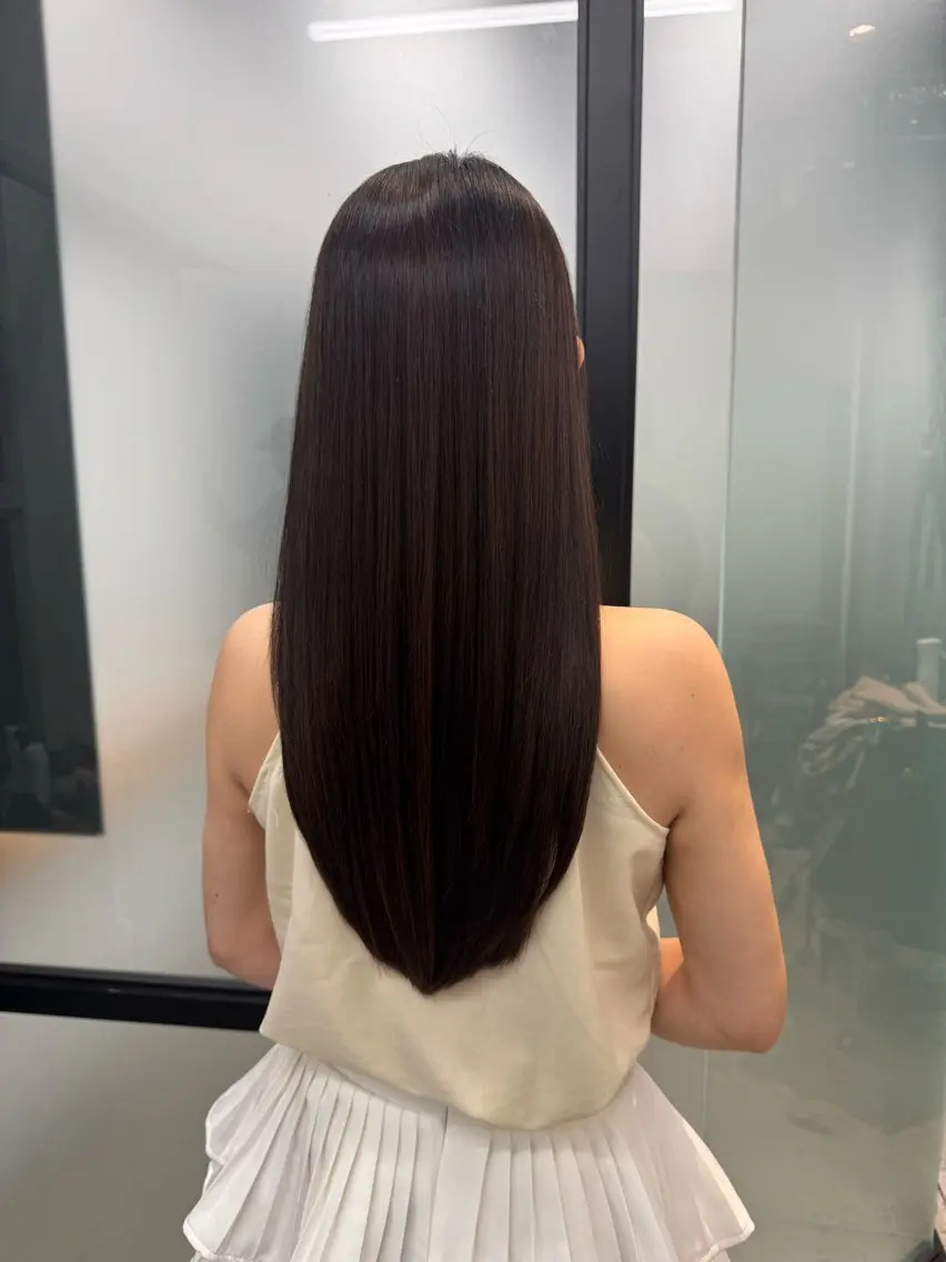 ロング 髪質改善 トリートメント マツザキ 美髪のヘアスタイル