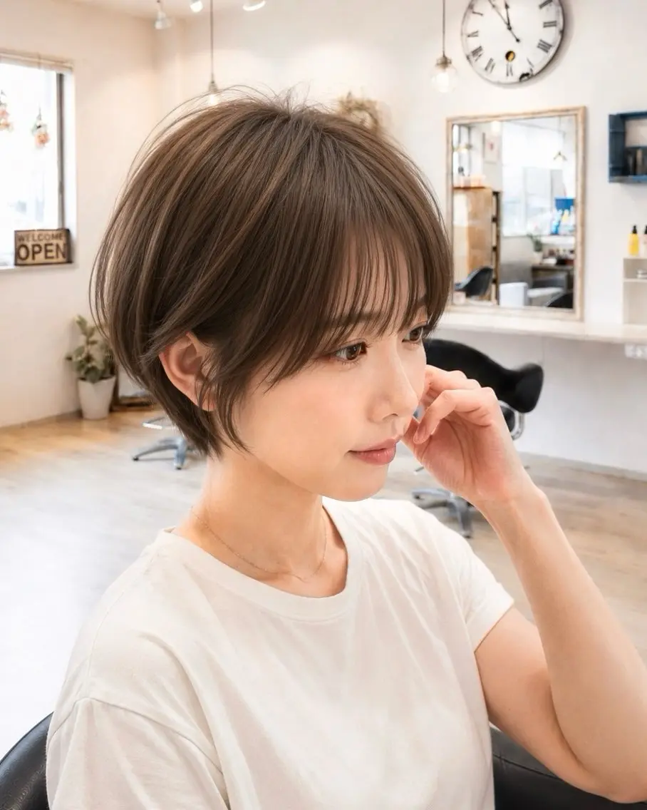 【9月限定クーポン】前髪のクセがお悩みの方🌟前髪カット＋前髪ストレート¥6,600の写真