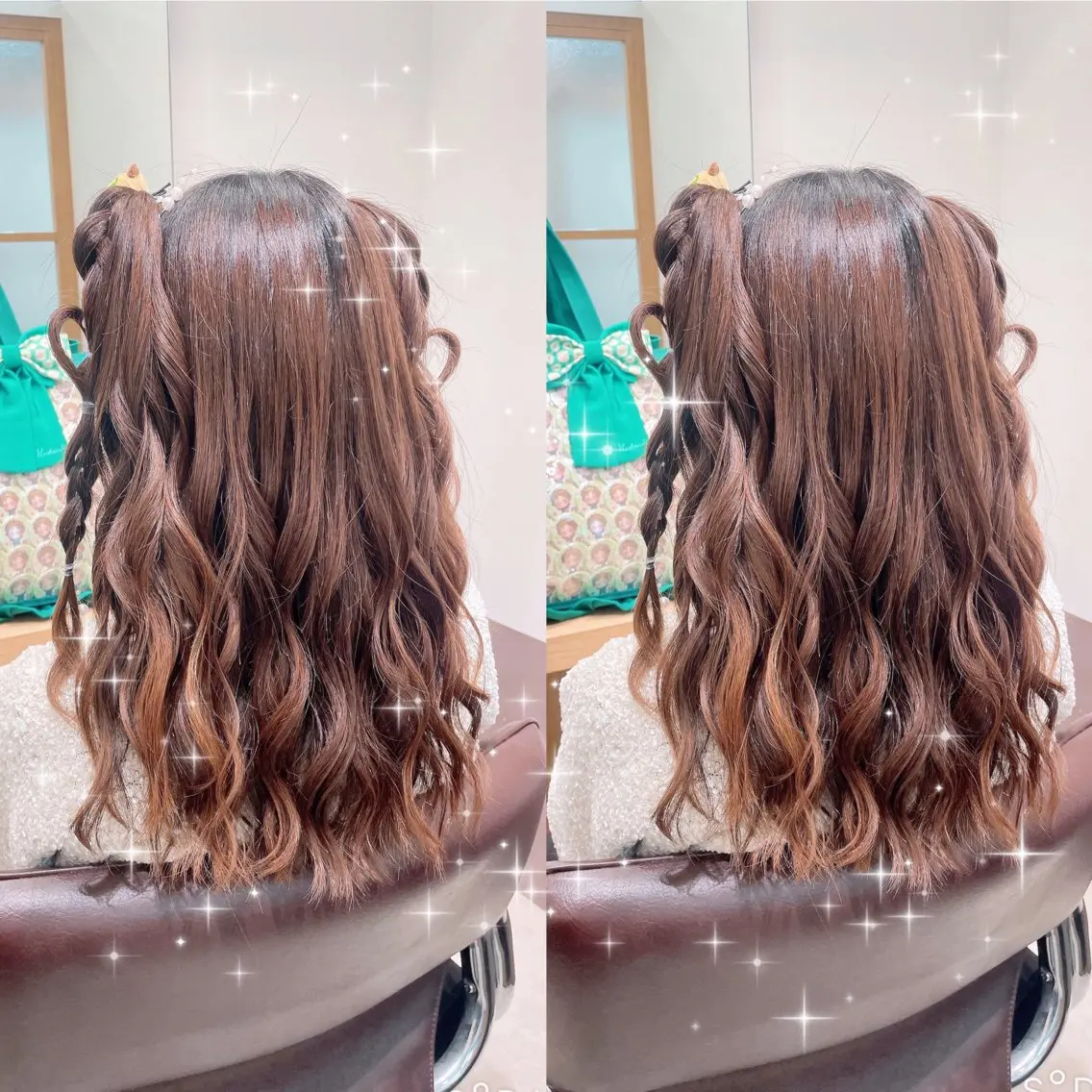 ロング ヘアアレンジ 三つ編み ヘアセット 新宿三丁目アイドル ヘアメイクたでぬまのヘアスタイル