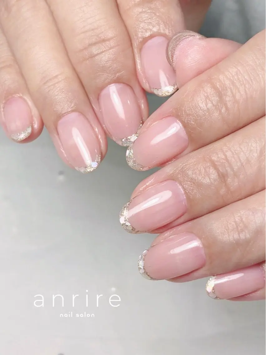 ネイル フレンチネイル オフィスネイル シンプルネイル ハンドネイル nailsalon anrireのネイルデザイン