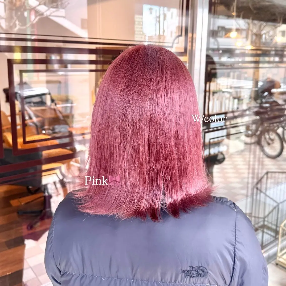 カラー ピンクカラー ヘアカラー こすが あかり/ ダブルカラー🤍のヘアスタイル