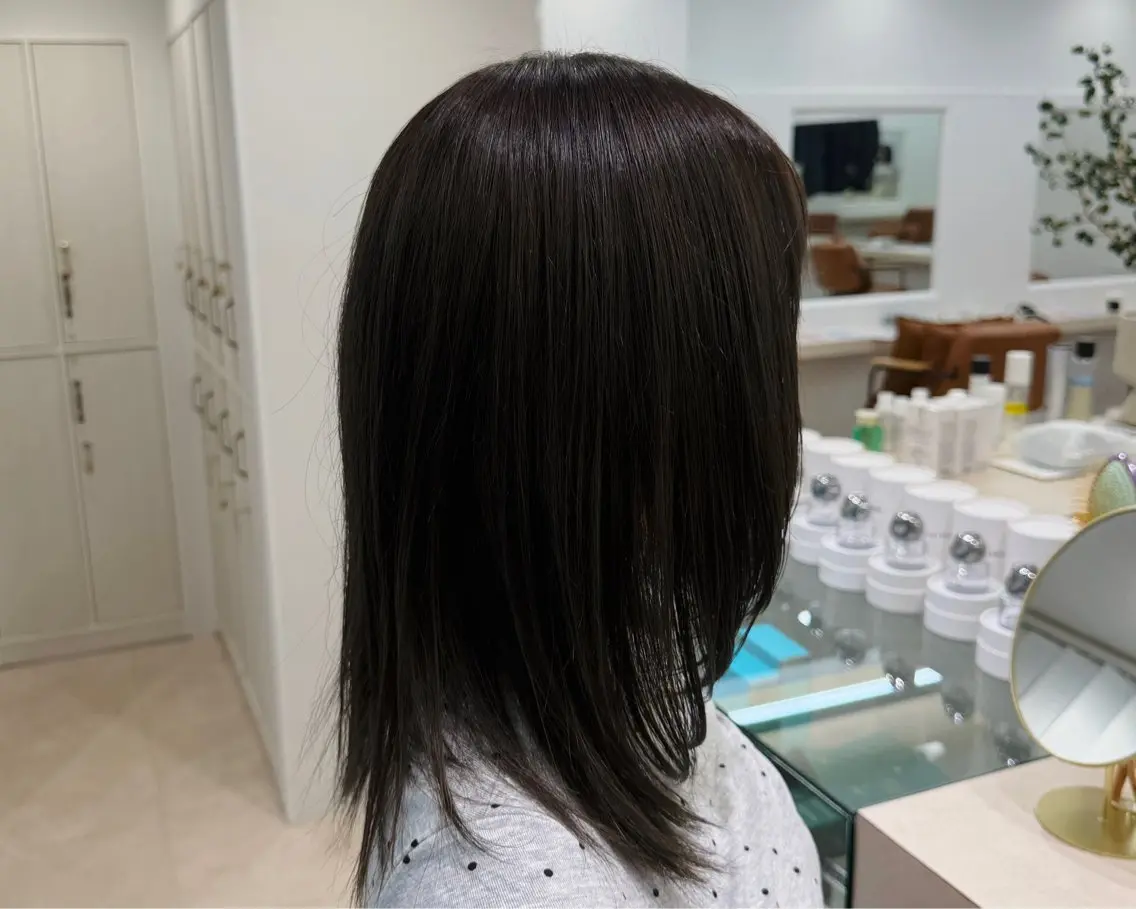 ミディアム カラー ヘアカラー トリートメント 透明感カラー/艶髪 /たいが🎈のヘアスタイル