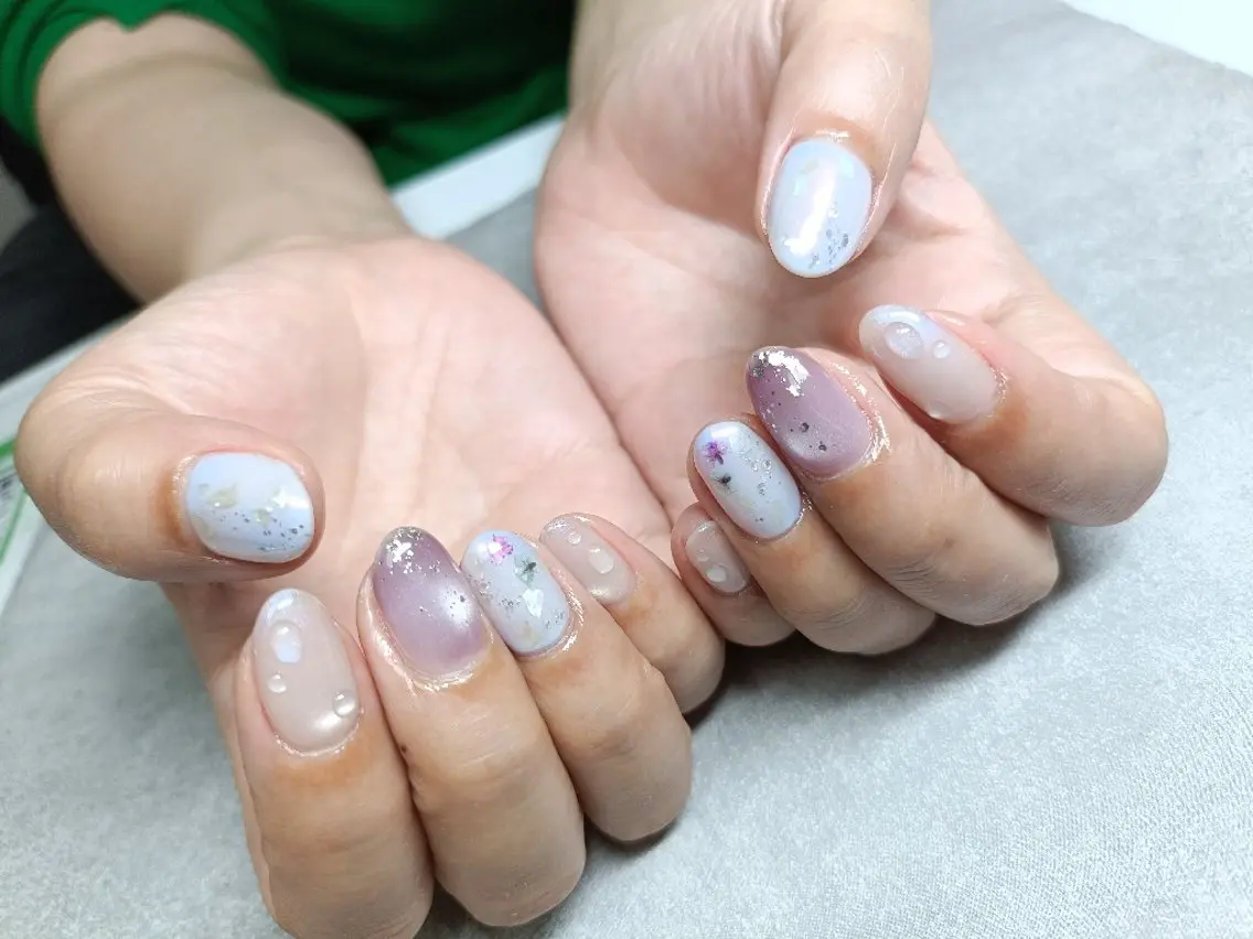 ネイル yu-a  スカルプ ネイルのネイルデザイン