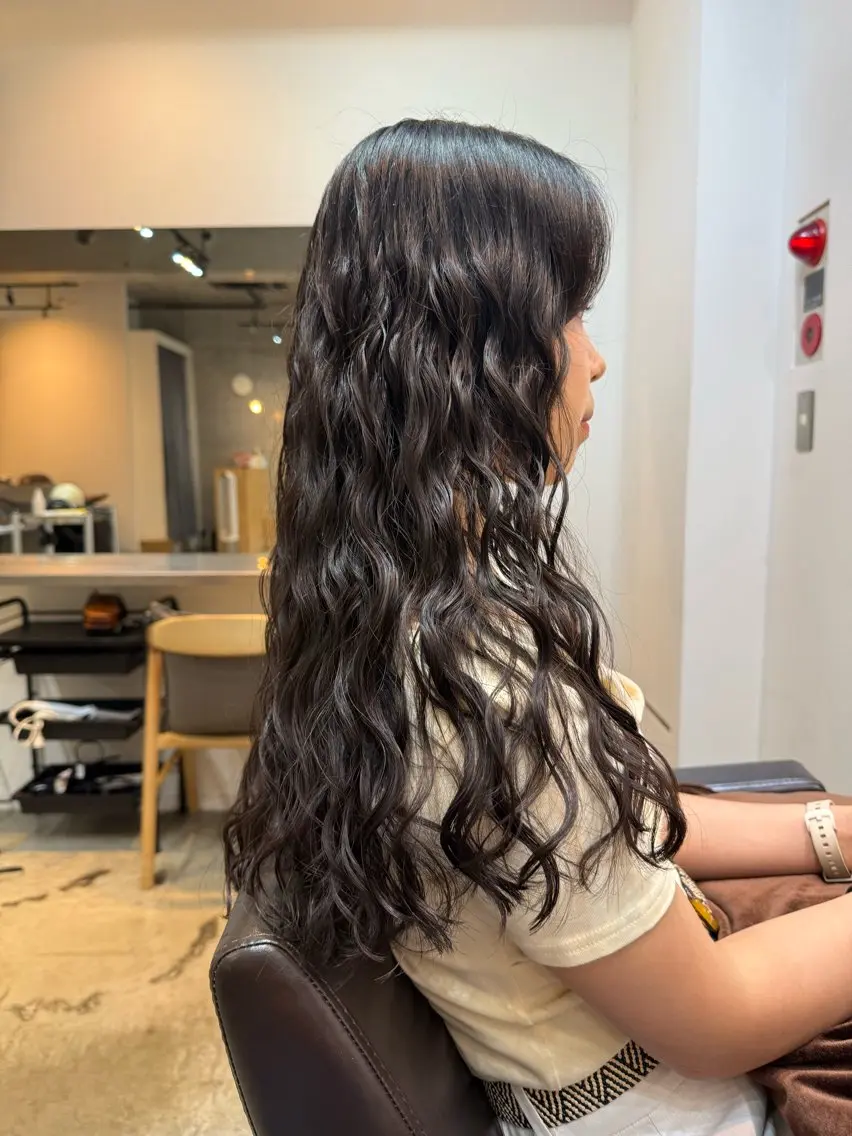 ロング カット パーマ トリートメント 【表参道】似合わせ パーマ/神野　楓のヘアスタイル
