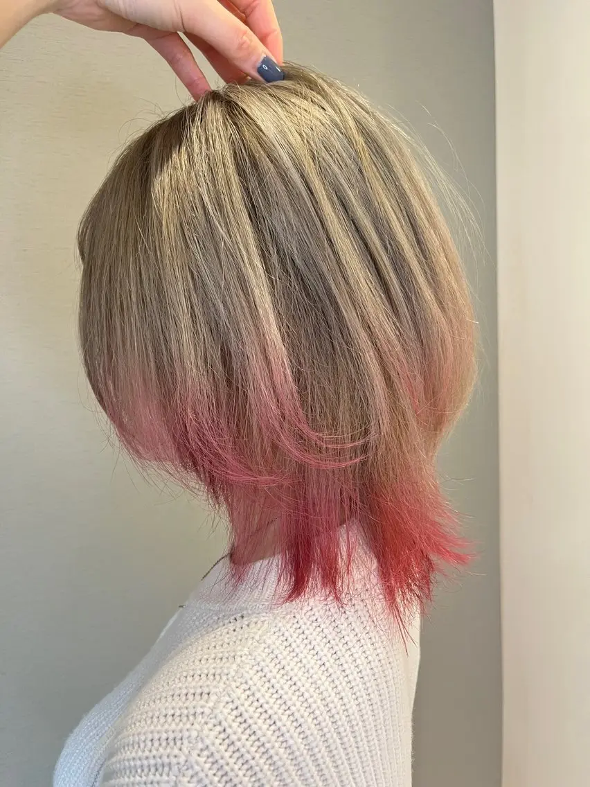 カラー ブリーチ 星 🌟のヘアスタイル