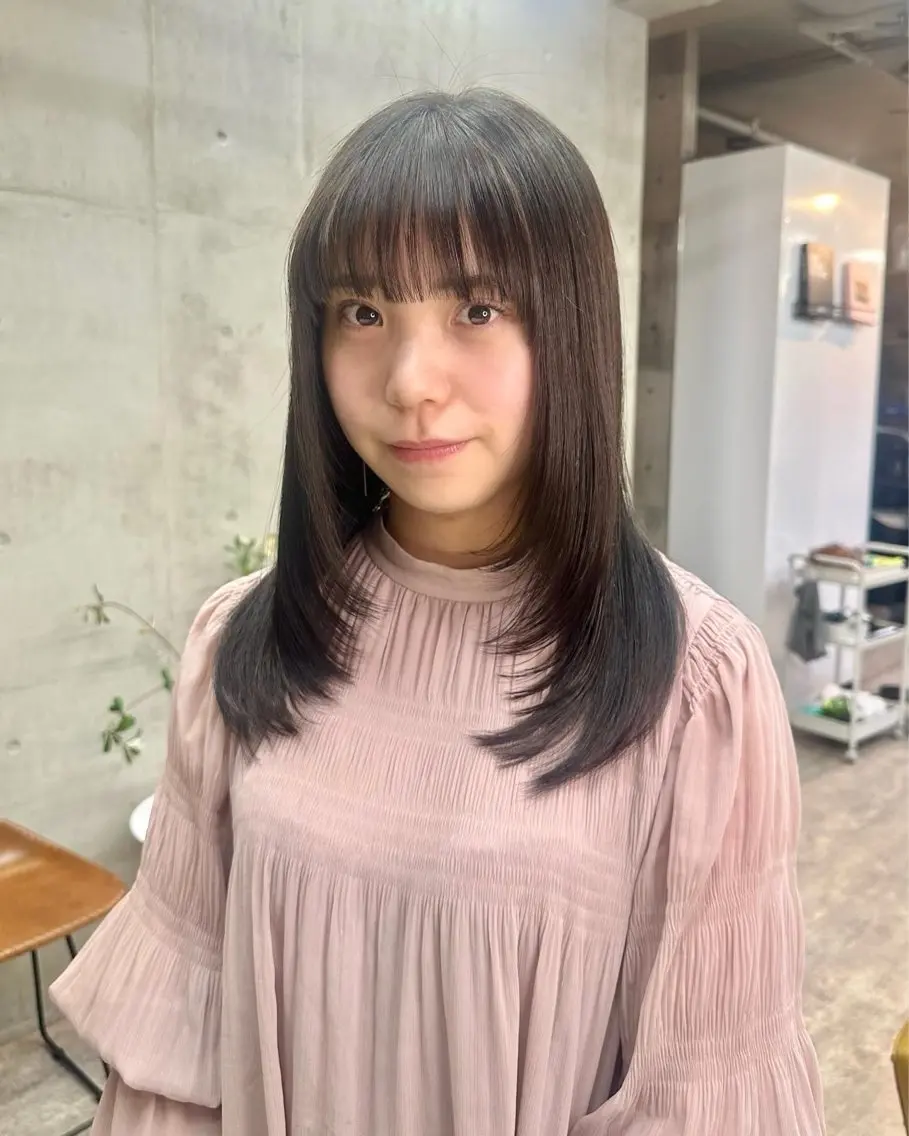 ミディアム レイヤーカット カット カットモデル募集中 ／HARUKA🎀のヘアスタイル