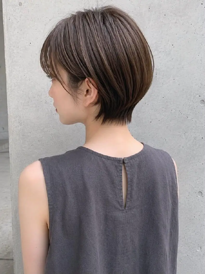 ショート カット 縮毛矯正 トリートメント ANDIAMO栄/ chisatoのヘアスタイル