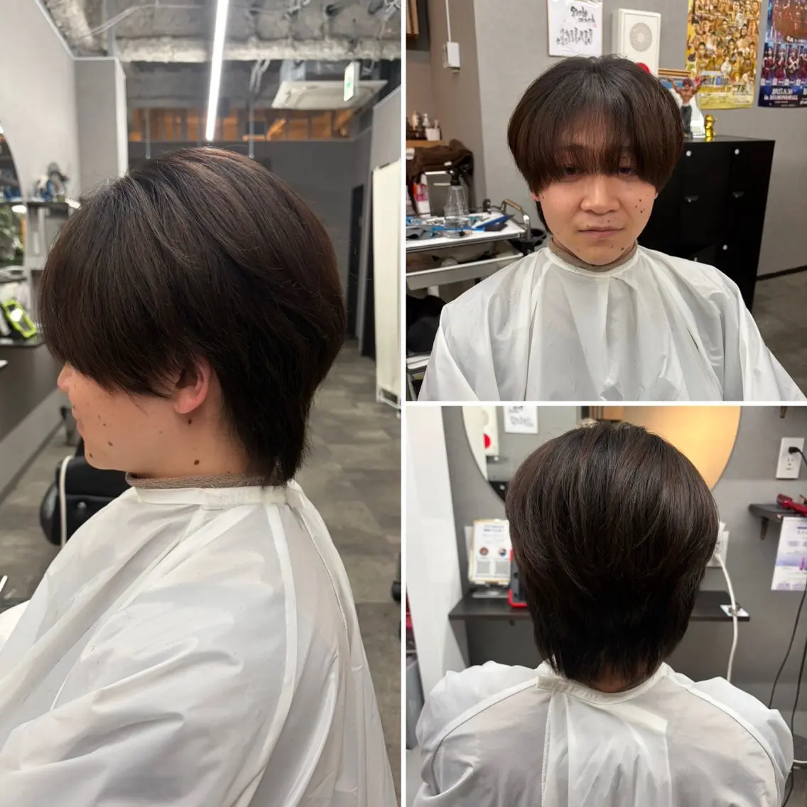 ショート メンズ マッシュウルフ マッシュ メンズウルフカット ウルフカット カット ヘアセット 🌹ミラクル美容師 🌹くっぽのヘアスタイル