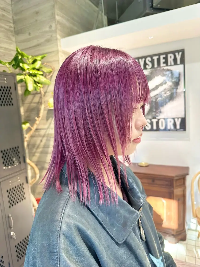 ミディアム カラー カット ヘアカラー トリートメント kai .のヘアスタイル