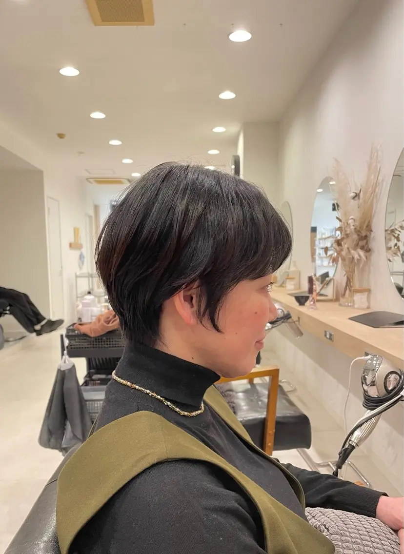 ショート ショートヘア 福井 茉菜美のヘアスタイル