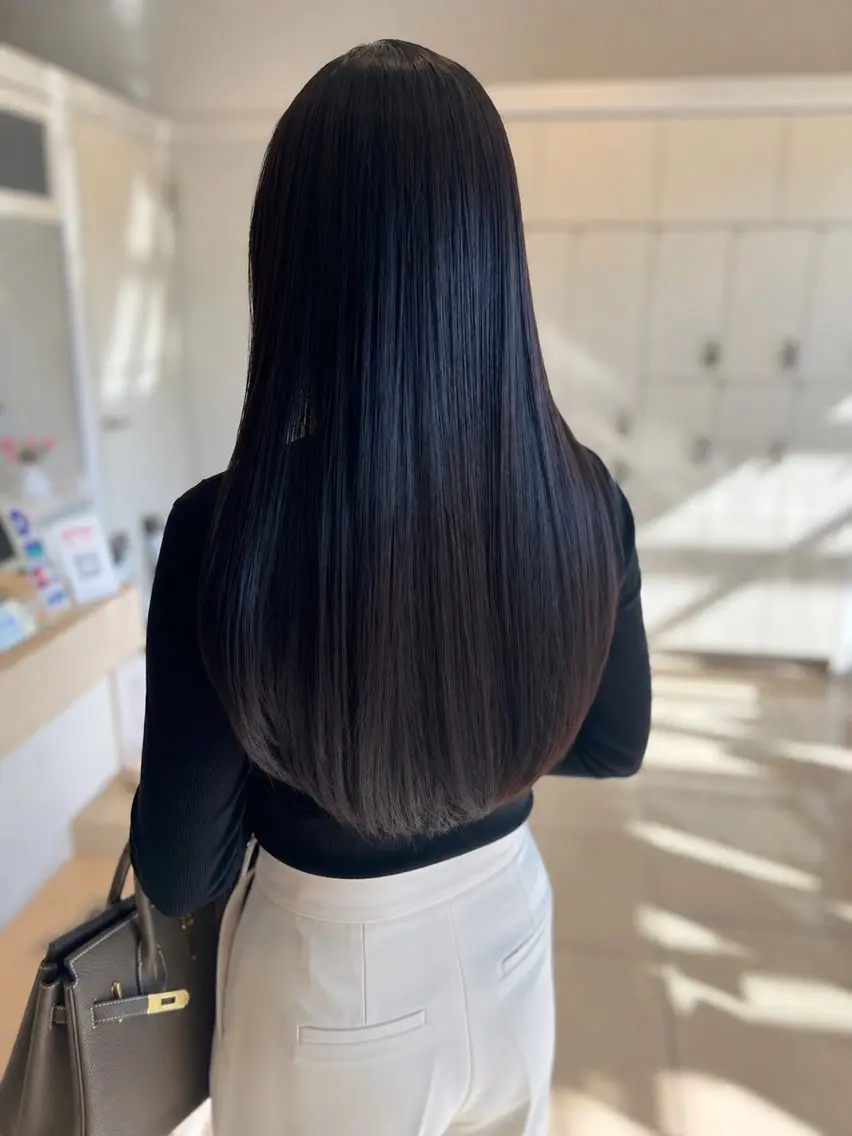 ロング パーマ カット 縮毛矯正 トリートメント 金子 直樹のヘアスタイル