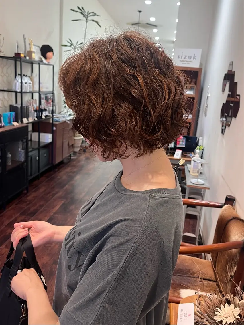 ショート カット パーマ sizuk natsukiのヘアスタイル