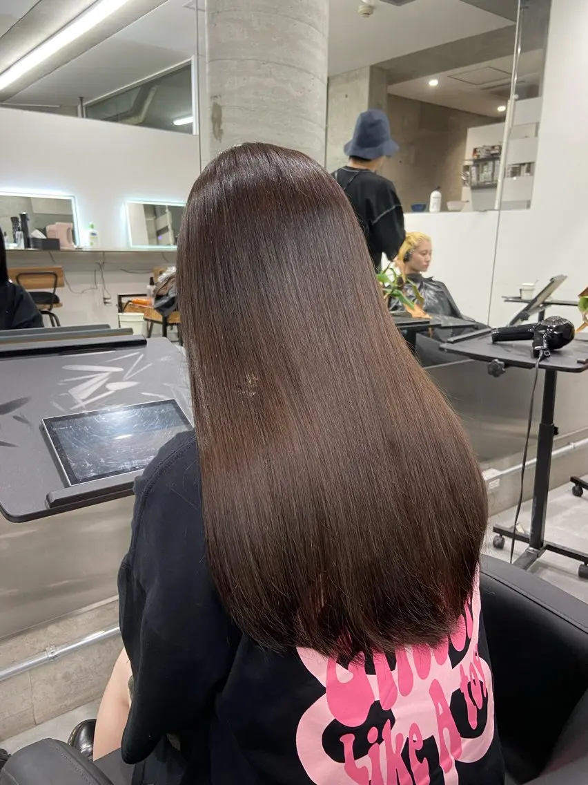 ロング カラー ブラウンカラー ヘアカラー トリートメント Kotoko🖤/海 外/バレイヤージュのヘアスタイル