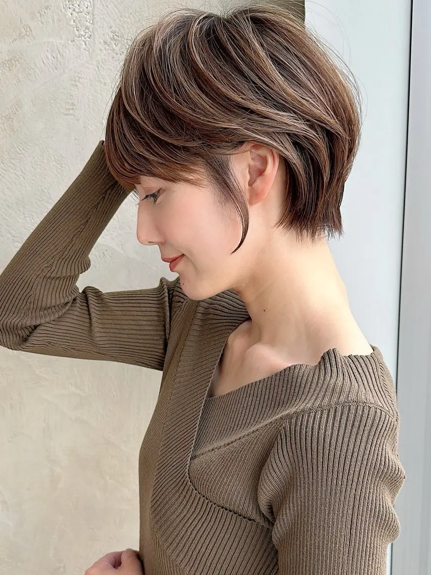 ショート カラー ショートボブ ボブ 似合わせカット ショートヘア 小顔カット カット ヘアカラー トリートメント ショート、ボブの神✨ 峯朋也✂︎✨のヘアスタイル