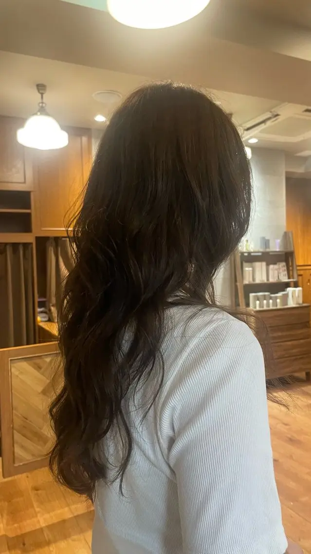 ロング カット ヘアカラー トリートメント 銀座ボブカラーパーマ misakiのヘアスタイル