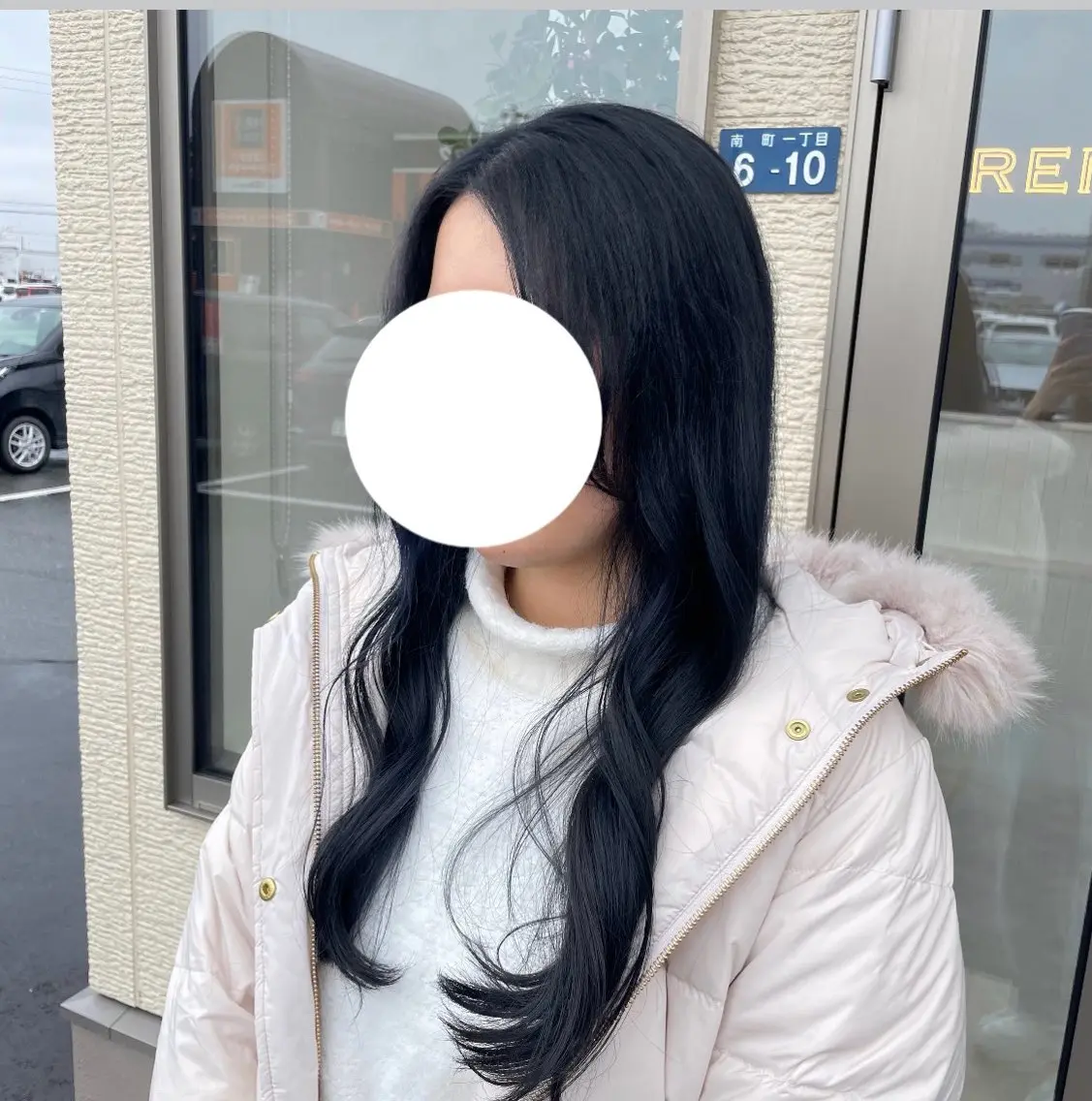 カラー ブリーチ ネイビーカラー REM天童店 伊藤汐里のヘアスタイル